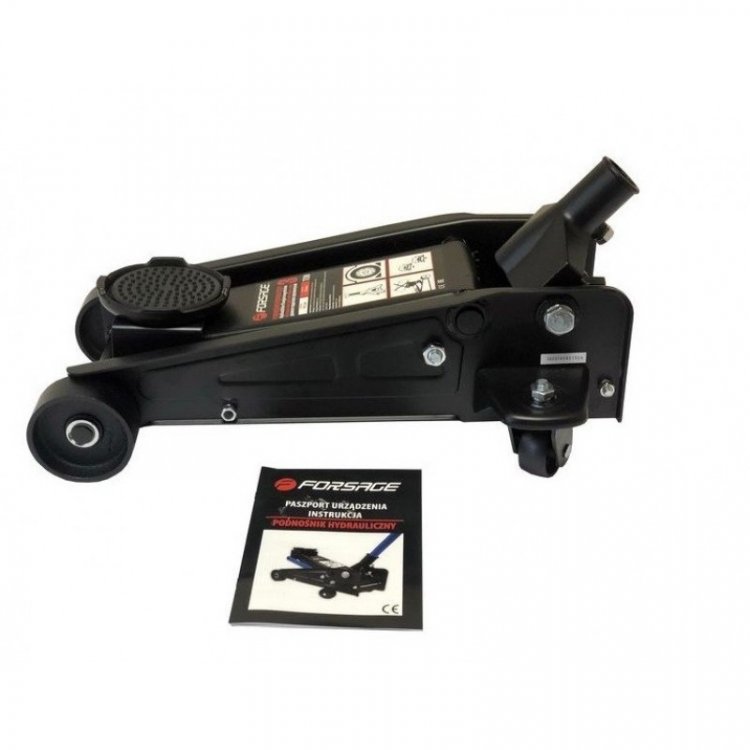 Домкрат подкатной  гидравлический двухпоршневой 3т(h min 145мм, h max 475мм)