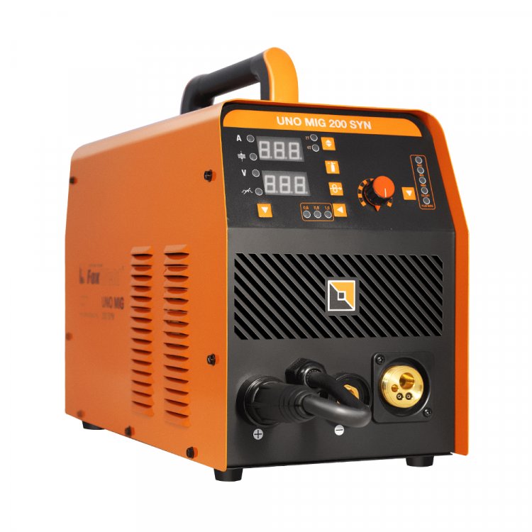 Сварочный полуавтомат UNO MIG 200 SYN - Синергетический сварочный аппарат UNO MIG 200 SYN создан для того, чтобы сварка действительно стала простым делом. Для правильной настройки аппарата достаточно выбрать тип сварки, толщину используемой проволоки Сварочный полуавтомат UNO MIG 200 SYN - Синергетический сварочный аппарат UNO MIG 200 SYN создан для того, чтобы сварка действительно стала простым делом. Для правильной настройки аппарата достаточно выбрать тип сварки, толщину используемой проволоки