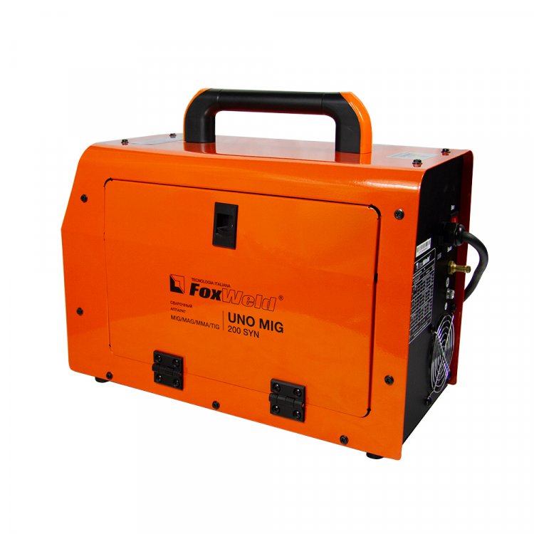 Сварочный полуавтомат UNO MIG 200 SYN - Синергетический сварочный аппарат UNO MIG 200 SYN создан для того, чтобы сварка действительно стала простым делом. Для правильной настройки аппарата достаточно выбрать тип сварки, толщину используемой проволоки Сварочный полуавтомат UNO MIG 200 SYN - Синергетический сварочный аппарат UNO MIG 200 SYN создан для того, чтобы сварка действительно стала простым делом. Для правильной настройки аппарата достаточно выбрать тип сварки, толщину используемой проволоки