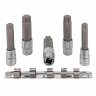 Набор головок-бит Torx 6-лучевых, 5 пр.(Т60,Т70,Т80,Т90,Т100; L-100мм) 1/2", на планке Набор головок-бит Torx 6-лучевых, 5 пр.(Т60,Т70,Т80,Т90,Т100; L-100мм) 1/2", на планке
