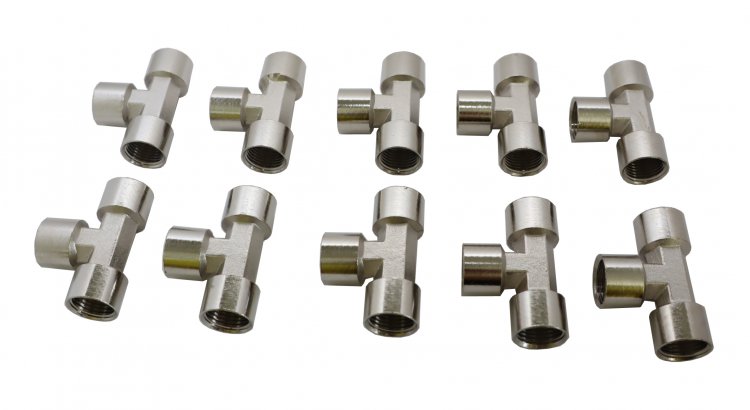 Тройник резьбовой Т-образный M1/2 - M1/2 - M1/2, 1 шт