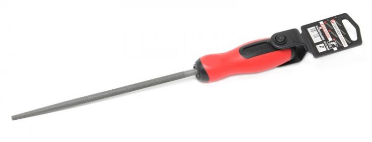 Напильник круглый 6"-150мм, на пластиковом держателе