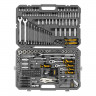 Набор инструментов, 1/2", 3/8", 1/4", CrV, S2, пластиковый кейс, 232 предмета// Denzel