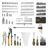 Набор инструментов, 1/2", 3/8", 1/4", CrV, S2, пластиковый кейс, 232 предмета// Denzel