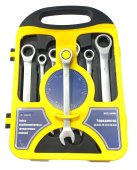 Набор комбинированных трещоточных ключей, 7 предметов (8,10,12,13,14,17,19 мм), арт. № HZ 26.1.009W HOREX Набор комбинированных трещоточных ключей, 7 предметов (8,10,12,13,14,17,19 мм), арт. № HZ 26.1.009W HOREX