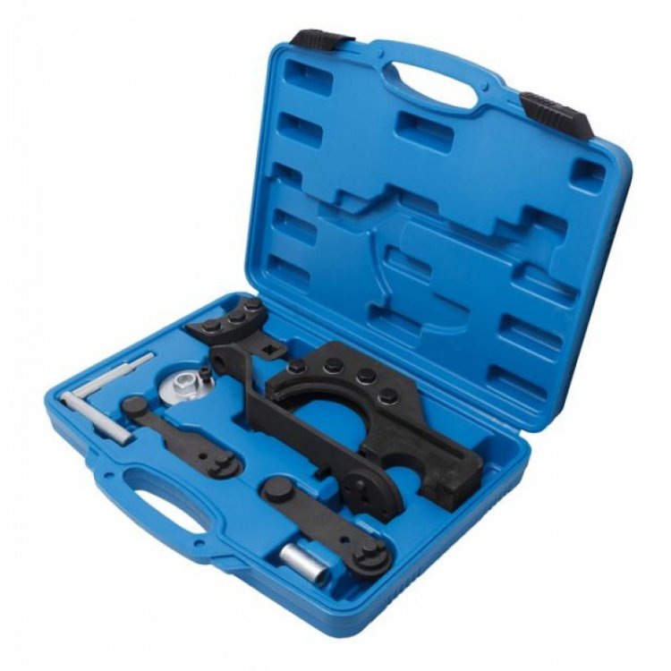 Набор фиксаторов для обслуживания двигателей VW  (T5, Touareg, Transporter 2.5 TDI PD, 4.9D / TDI), в кейсе