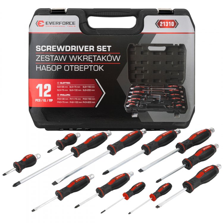 Отвертки, набор 12пр. Отвертки, набор 12пр.