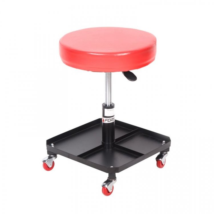 Стул автослесаря вращающийся регулируемый на колесах (h min-410мм, h max-530мм, диаметр-365мм) Стул автослесаря вращающийся регулируемый на колесах (h min-410мм, h max-530мм, диаметр-365мм)