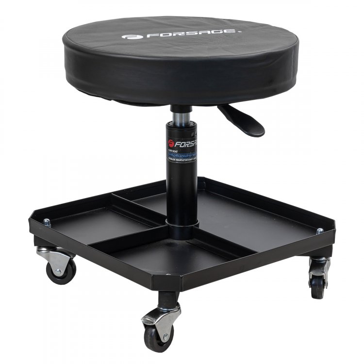 Стул автослесаря вращающийся регулируемый на колесах (h min-410мм, h max-530мм, диаметр-365мм) Стул автослесаря вращающийся регулируемый на колесах (h min-410мм, h max-530мм, диаметр-365мм)