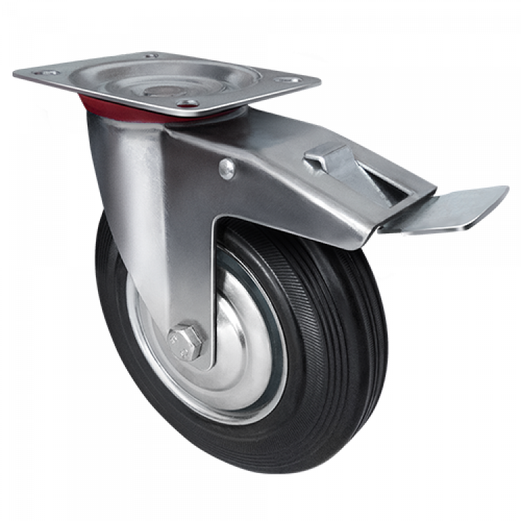 Поворотная колесная опора с тормозом для GT3,4,5,6 Scb-42