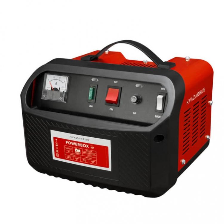 Зарядное устройство KVAZARRUS PowerBox 40P - Напряж. питан. - 220В/50Гц, потреб.ток - 4А, Заряж.аккум 12/24В, АЧ 50-300, ток заряд 25А-30А, напряж.заряда 12/24: 14.5-14.8/29-29.6, ток запуска 12/24 - НЕТ, защита от перегрева, темп.-20С - +40С, длина Зарядное устройство KVAZARRUS PowerBox 40P - Напряж. питан. - 220В/50Гц, потреб.ток - 4А, Заряж.аккум 12/24В, АЧ 50-300, ток заряд 25А-30А, напряж.заряда 12/24: 14.5-14.8/29-29.6, ток запуска 12/24 - НЕТ, защита от перегрева, темп.-20С - +40С, длина