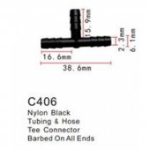 Клипса для крепления внутренней обшивки а/м универсальная пластиковая (100шт/уп.)