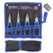 Набор шарнирно-губцевого инструмента 4пр. 7"-180мм(бокорезы, плоскогубцы, утконосы прямые/изогнутые), на полотне Набор шарнирно-губцевого инструмента 4пр. 7"-180мм(бокорезы, плоскогубцы, утконосы прямые/изогнутые), на полотне