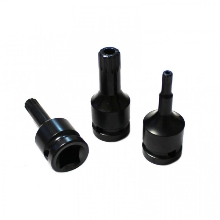 Головка-бита SPLINE ударная M5 с отверстием, 1/2"