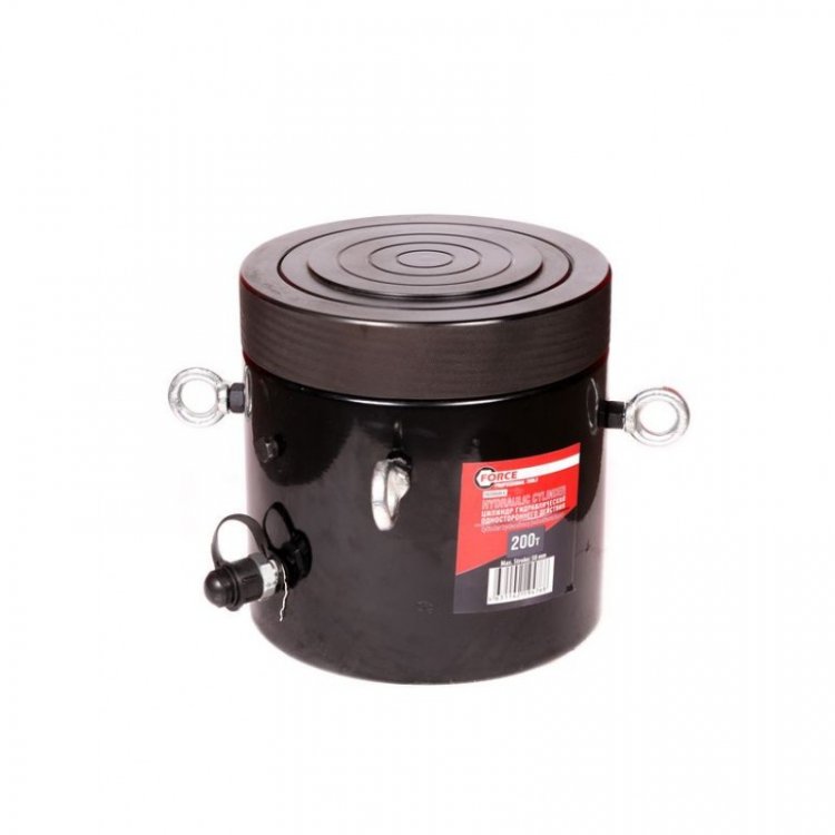 Цилиндр гидравлический с резьбовым штоком и гайкой для механической фиксации 200т (ход штока-100мм, Ø штока-190мм,общий Ø-238мм, L-393мм, 700bar) Цилиндр гидравлический с резьбовым штоком и гайкой для механической фиксации 200т (ход штока-100мм, Ø штока-190мм,общий Ø-238мм, L-393мм, 700bar)