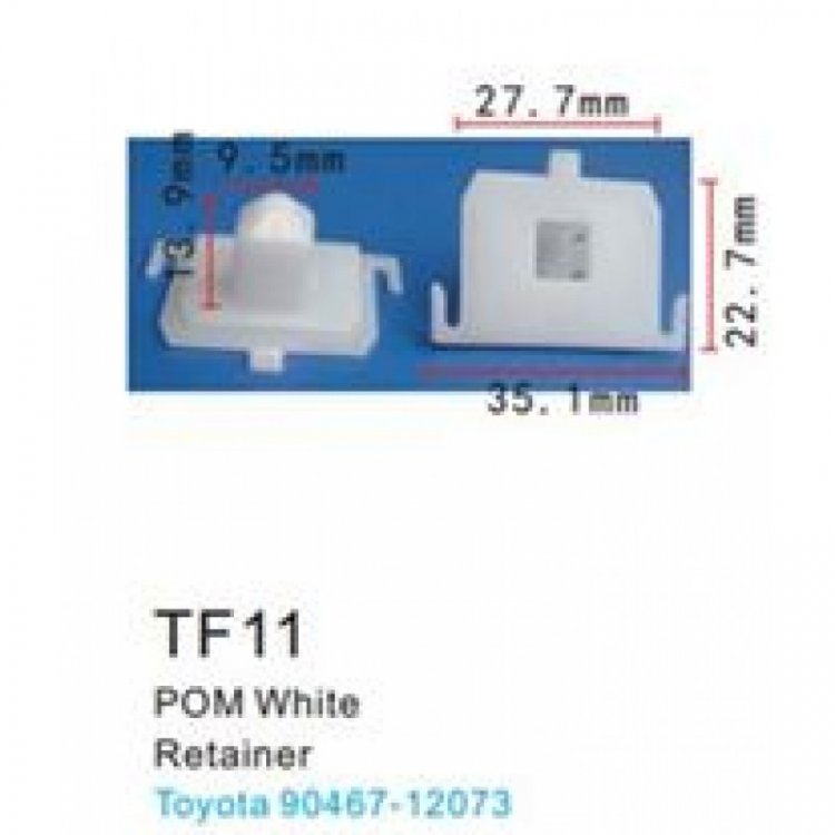 Клипса для крепления внутренней обшивки а/м Тойота пластиковая (100шт/уп.) Клипса для крепления внутренней обшивки а/м Тойота пластиковая (100шт/уп.)