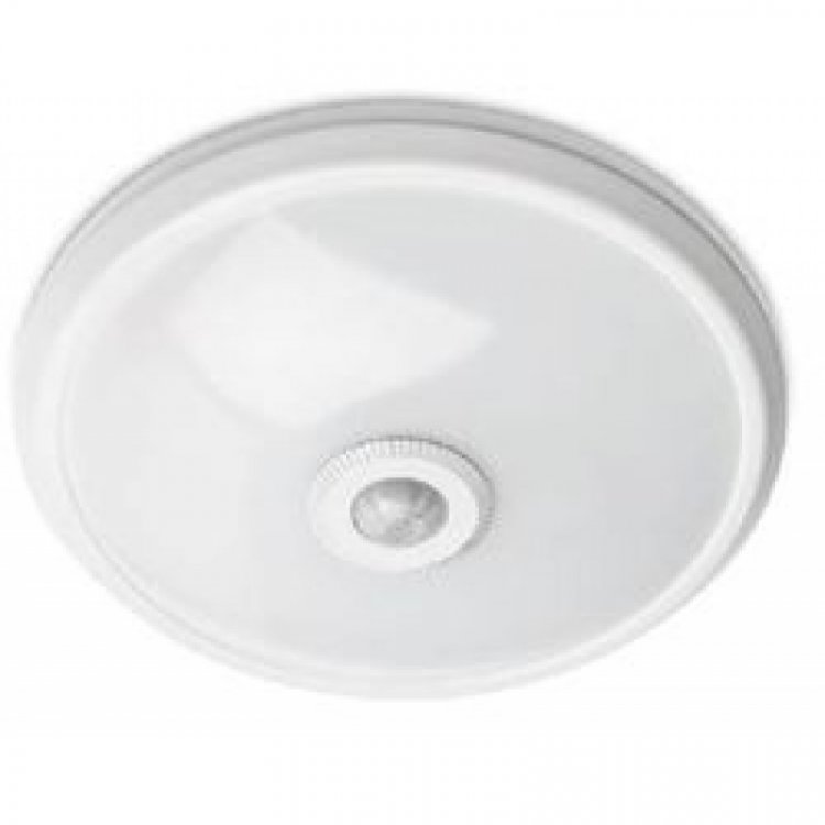 Светильник светодиодный ITALIA с датчиком движения, 16W, 1200lm, 4000K, IP20,  AC220-240V, 50/60Hz, 360град, белый корпус Светильник светодиодный ITALIA с датчиком движения, 16W, 1200lm, 4000K, IP20,  AC220-240V, 50/60Hz, 360град, белый корпус