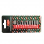 Набор бит HEX 10пр. 1/4" (Н2, 2.5, 3, 4, 5, 5.5, 6, 7, 8, 10 - 25мм),в блистере Набор бит HEX 10пр. 1/4" (Н2, 2.5, 3, 4, 5, 5.5, 6, 7, 8, 10 - 25мм),в блистере