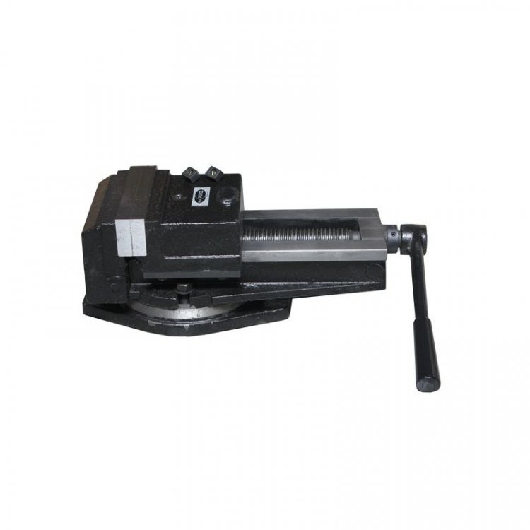 Тиски прецизионные стальные поворотные со шкалой измерения угла поворота и наковальней "Profi" 6.5"-160мм (захват - 160мм, высота губок- 45мм) Тиски прецизионные стальные поворотные со шкалой измерения угла поворота и наковальней "Profi" 6.5"-160мм (захват - 160мм, высота губок- 45мм)