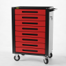 Тележка инструментальная Garopt 8 ящиков КРАСНАЯ, центральный замок, увеличенные колеса, доводчики, GAROPT Серия "High", высота 1040мм Тележка инструментальная Garopt 8 ящиков КРАСНАЯ, центральный замок, увеличенные колеса, доводчики, GAROPT Серия "High", высота 1040мм