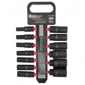 Набор головок ударных глубоких13пр.,1/2''(10, 12-15, 17, 19, 21, 22, 24, 27, 30, 32мм), на пластиковом держателе Набор головок ударных глубоких13пр.,1/2''(10, 12-15, 17, 19, 21, 22, 24, 27, 30, 32мм), на пластиковом держателе