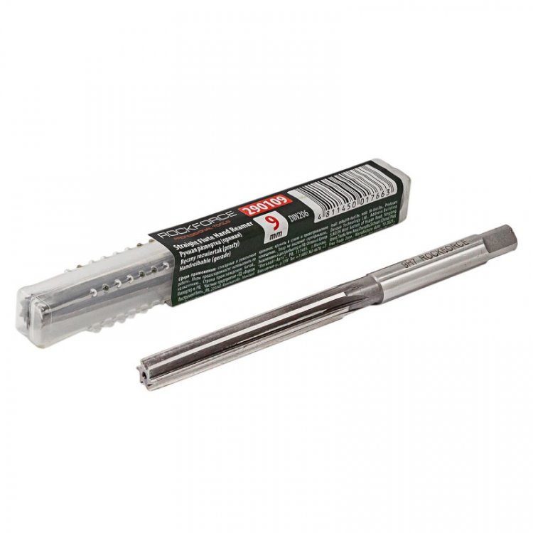 Развертка ручная (прямая) 9мм Profi, в пластиковом футляре