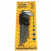 Набор ключей 6-гранных Г-образных с шаром 9пр.(1,5-10мм) в пластиковом держателе