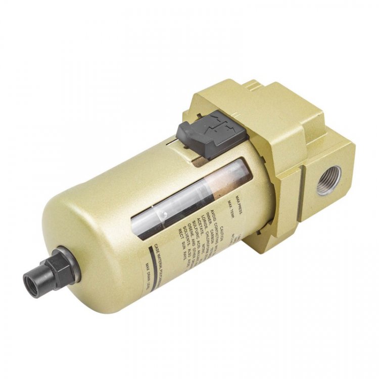 Фильтр воздушный для пневмосистем 1/2" (автоматич.слив,10Мк, 4000 л/мин, 0-10bar,раб. температура 5°-60°) Фильтр воздушный для пневмосистем 1/2" (автоматич.слив,10Мк, 4000 л/мин, 0-10bar,раб. температура 5°-60°)