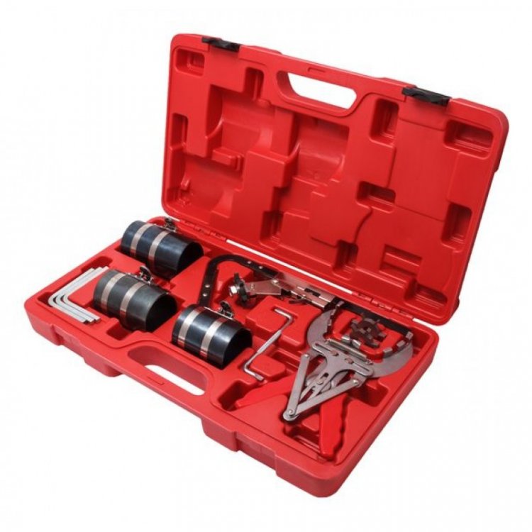 Набор приспособлений для установки и демонтажа поршневых колец (оправка поршневых колец:3" 53-125мм, 3-1/2" 90-175мм, 4" 90-175мм; клещи для установки