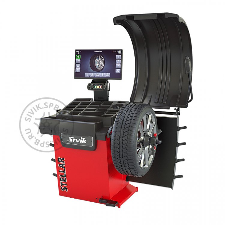 Стенд балансировочный СБМП-60/3D Pro (УЗ, ТЛУ) красный