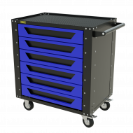 Тележка инструментальная Garopt 6 ящиков СИНЯЯ, Серия "Low-cost" Тележка инструментальная Garopt 6 ящиков СИНЯЯ, Серия "Low-cost"