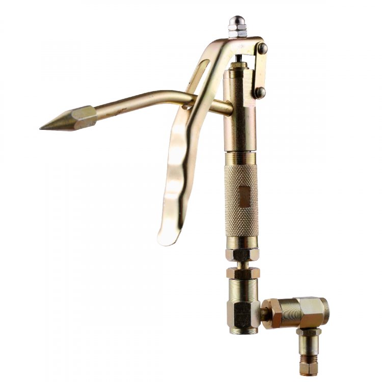 Пистолет для раздачи солидола с жестким носиком