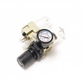 Блок подготовки воздуха мини  для пневмосистемы (фильтр-регулятор + лубрикатор) 1/4 диапазон регулировки давления 0-10 bar Блок подготовки воздуха мини  для пневмосистемы (фильтр-регулятор + лубрикатор) 1/4 диапазон регулировки давления 0-10 bar