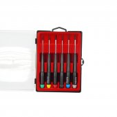 Набор отверток ювелирных 6пр. (SL: 2.0, 2.4, 3.0.PH 00.0,1), в пластиковом держателе Набор отверток ювелирных 6пр. (SL: 2.0, 2.4, 3.0.PH 00.0,1), в пластиковом держателе