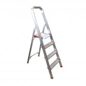 Лестница-стремянка алюминиевая (4 ступеньки,высота рабочая - 780мм, высота полная 1280мм)