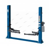 Подъемник двухстоечный 4 т, нижняя синхронизация, H=2,8 м, 380 В, синий Подъемник двухстоечный 4 т, нижняя синхронизация, H=2,8 м, 380 В, синий