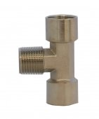 Тройник резьбовой Т-образный F1/2 - M1/2 - F1/2, 1 шт