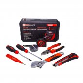 Набор шарнирно-губцевого инструмента с отвертками(отвертки SL6x100,PH2x100, плоскогубцы,разводной ключ,рулетка,изолента,нож,индик.отвертка), в кейсе Набор шарнирно-губцевого инструмента с отвертками(отвертки SL6x100,PH2x100, плоскогубцы,разводной ключ,рулетка,изолента,нож,индик.отвертка), в кейсе