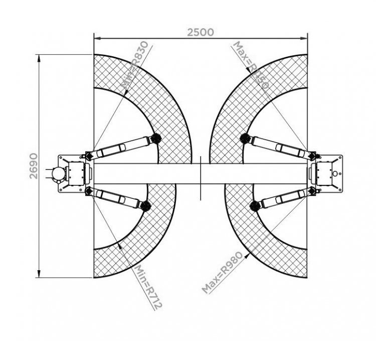 Подъемник двухстоечный г/п 3200 кг. электрогидравлический Подъемник двухстоечный г/п 3200 кг. электрогидравлический