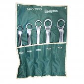 Набор ключей накидных отогнутых на 45грд. 5пр.(32x36,36x41,41x46,46x50,50x55мм), на полотне Набор ключей накидных отогнутых на 45грд. 5пр.(32x36,36x41,41x46,46x50,50x55мм), на полотне