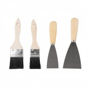 Набор малярного инструмента, 4пр.(р-р кисти: 38,50мм,р-р шпателя: 50,75мм),в блистере Набор малярного инструмента, 4пр.(р-р кисти: 38,50мм,р-р шпателя: 50,75мм),в блистере