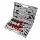 Заклепочник механический двуручный 3в1 складной "Profi", Taiwan (L-520мм, заклепки 3.2-6.4мм, резьбовые заклепки М4-М12), в кейсе