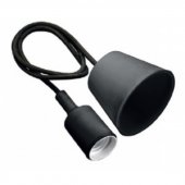 Светильник подвесной MINIO (для ламп Е27, max 60W, IP20, AC220-240V, кабель 1м, черный)