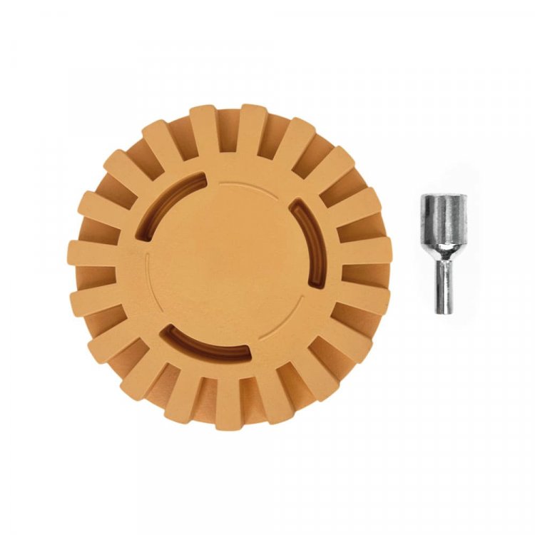 Диск 4" зачистной резиновый зубчатый, правое вращение horex арт. GTK4004