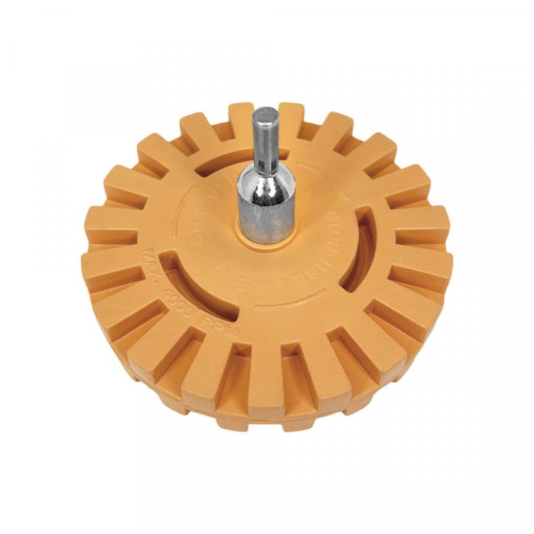 Диск 4" зачистной резиновый зубчатый, правое вращение horex арт. GTK4004