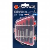 Набор экстракторов резьбы 6пр.(М3-М18; Ø:3-6мм, 6-8мм, 8-11мм, 11-14мм, 14-18мм; "мелкий шаг"), в пластиковом футляре Набор экстракторов резьбы 6пр.(М3-М18; Ø:3-6мм, 6-8мм, 8-11мм, 11-14мм, 14-18мм; "мелкий шаг"), в пластиковом футляре