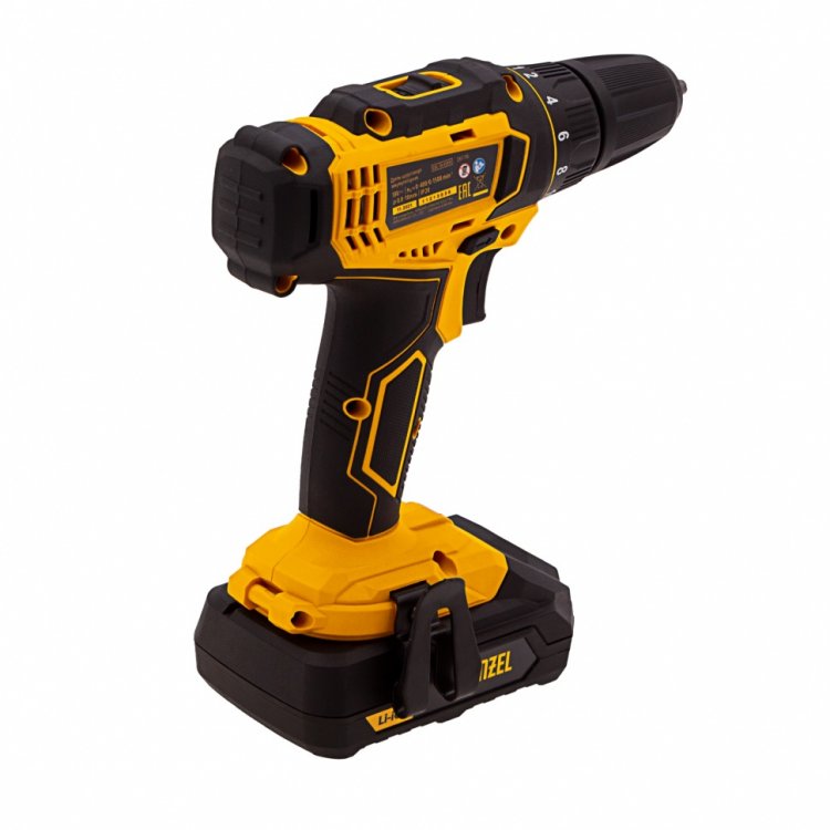 Дрель-шуруповерт аккумуляторная CDL-18-02BM, Li-Ion, 18 В, 2 акк.// Denzel