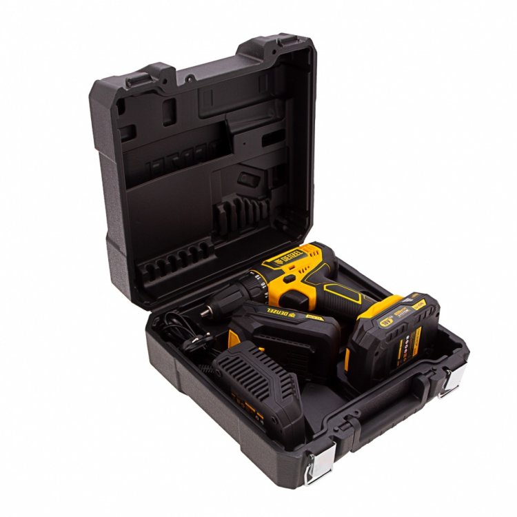 Дрель-шуруповерт аккумуляторная CDL-18-02BM, Li-Ion, 18 В, 2 акк.// Denzel