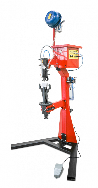 Клёст-М  (АШ4.000 СБ) Электрический шиповальный полуавтомат (220В с пневматическим приводом для шипов Ø8мм)
