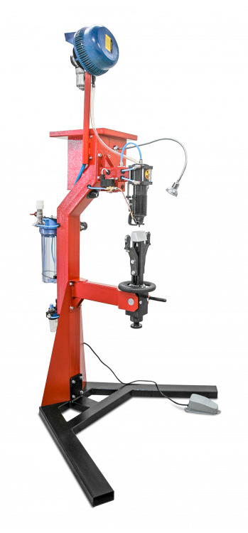 Клёст-М  (АШ4.000 СБ) Электрический шиповальный полуавтомат (220В с пневматическим приводом для шипов Ø8мм)